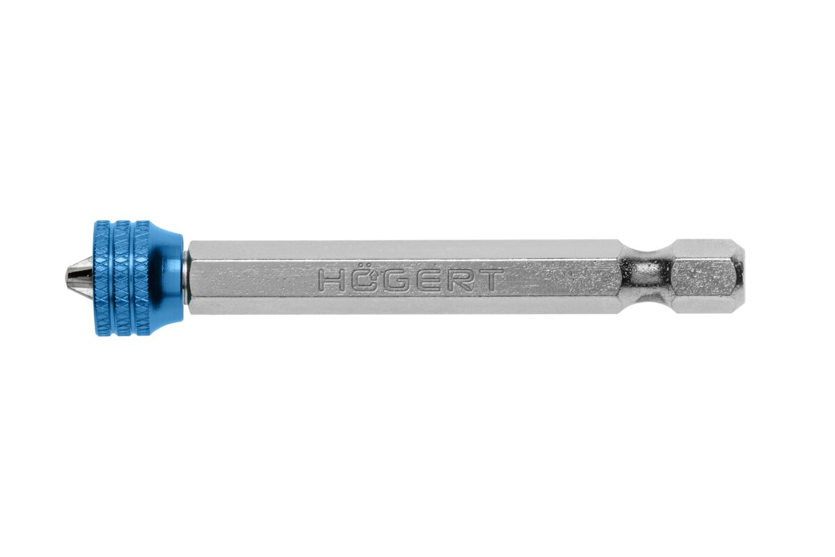 HOEGERT Бита PH2, 65 мм, магнитный наконечник, сталь S2