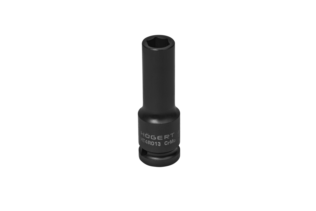 HOEGERT Головка торцевая ударная глубокая шестигранная 1/2″, 13 мм, DIN 3121, CrMo