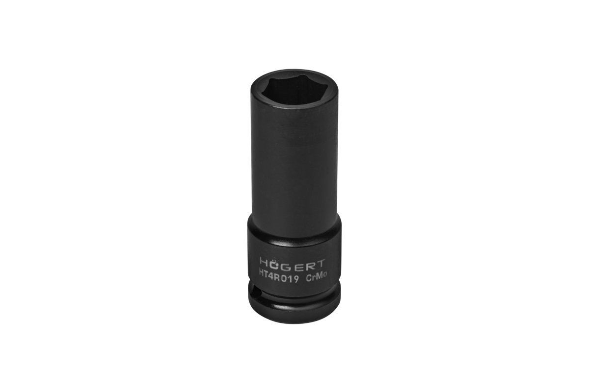 HOEGERT Головка торцевая ударная глубокая шестигранная 1/2″, 19 мм, DIN 3121, CrMo