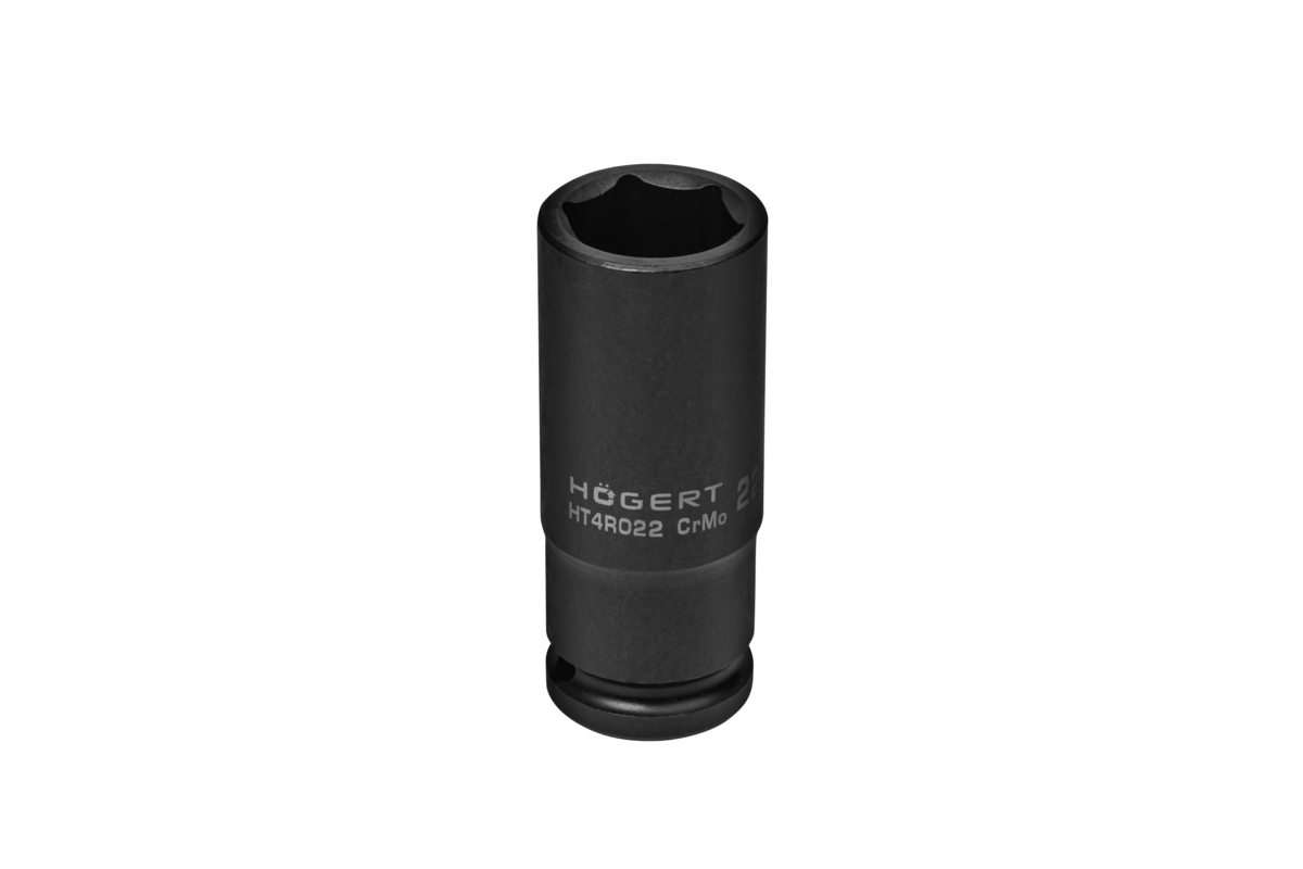 HOEGERT Головка торцевая ударная глубокая шестигранная 1/2″, 22 мм, DIN 3121, CrMo