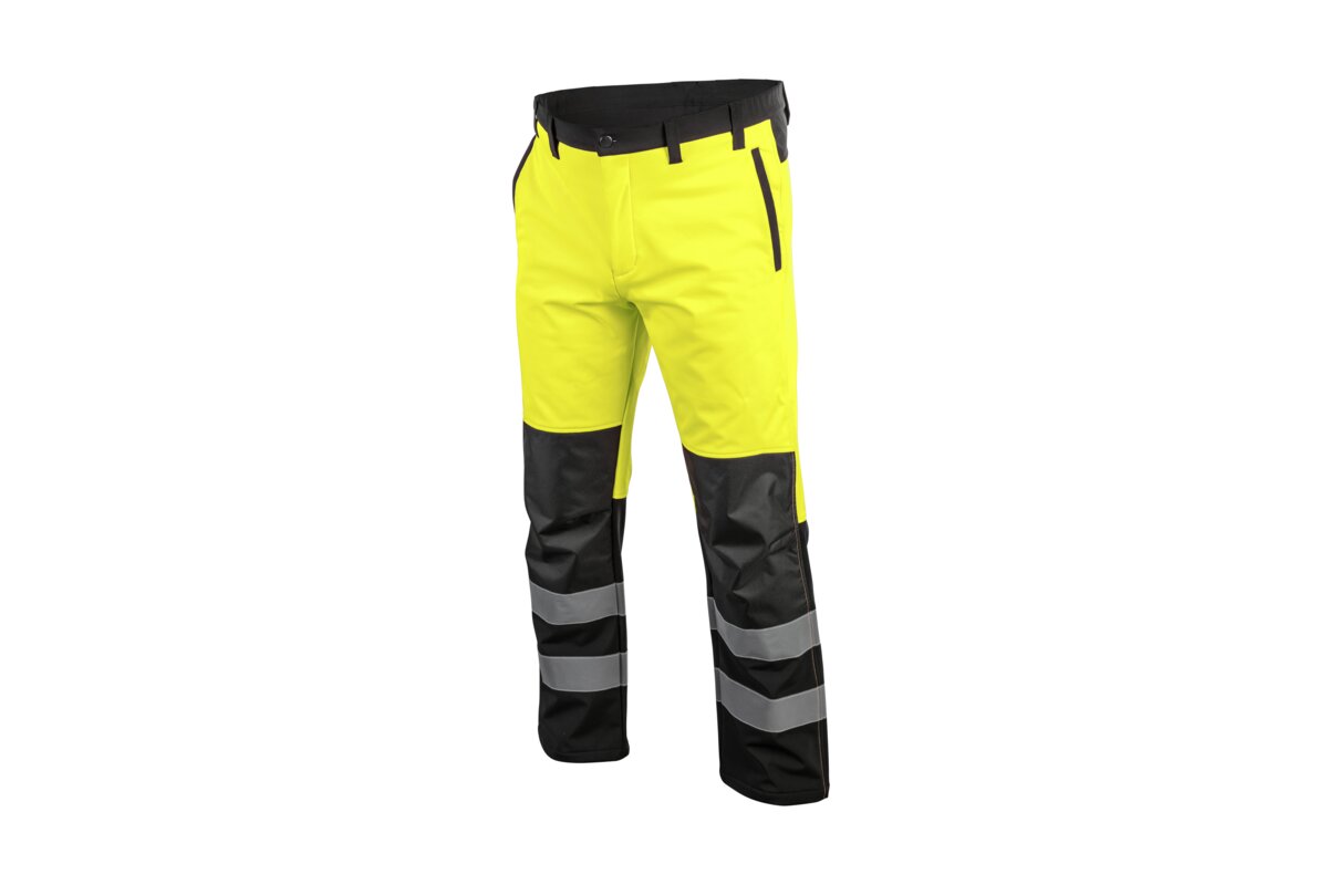 TRAUN Брюки сигнальные SOFTSHELL желтые L (52)