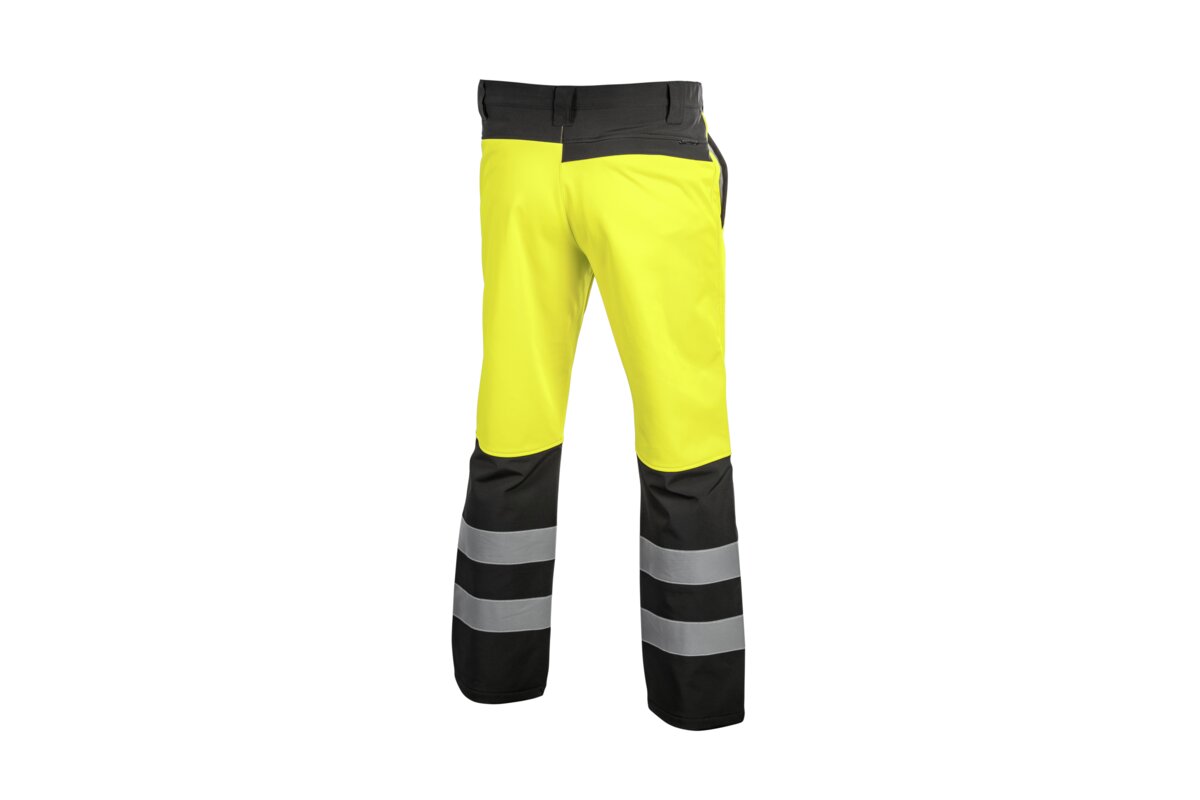 TRAUN Брюки сигнальные SOFTSHELL желтые 2XL (56)