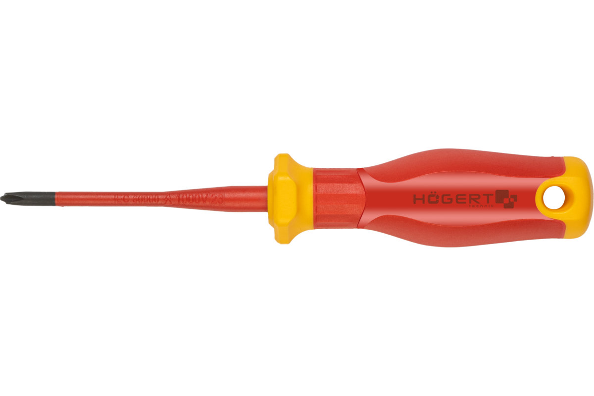 Отвертка phillips крестовая, PH1/SL5, 80 мм, 1000V, SLIM, S2